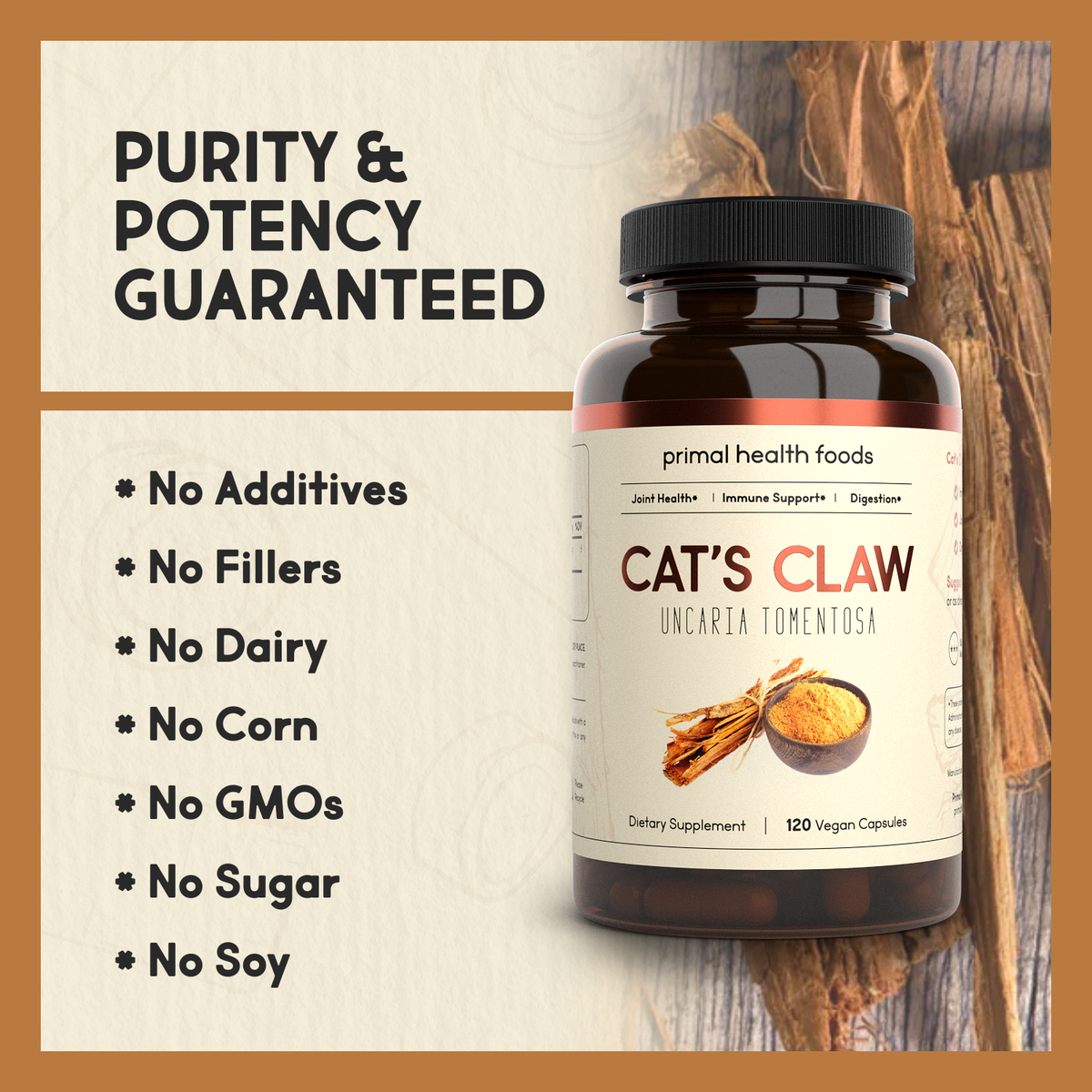 Cat's Claw Capsules Primal Health Foods